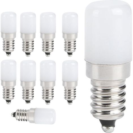 Lot de 10 ampoules E14 de 1,5 W, blanc chaud, pour lustre, applique murale, éclairage domestique, 110 V CA (1/5)