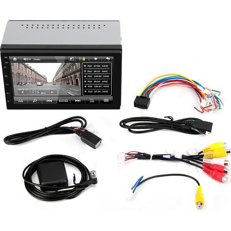 Autoradio 2 Din 7 Pouces MP5 Écran Tactile Bluetooth FM USB Lecteur Auto Android 8.1 (1/5)