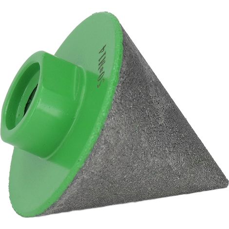 Fraise à chanfreiner diamantée verte M14, utilisation simple, angle de base de 60°, pour le polissage et le façonnage, 50 mm/2 pouces (1/5)
