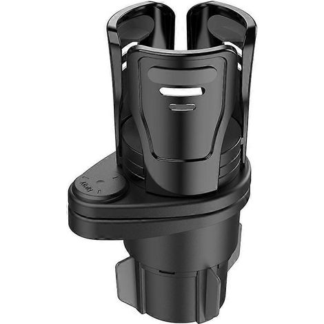 Porte-gobelet de voiture haut de gamme, porte-gobelet de voiture durable-19.2X8.4cm-Black (1/2)