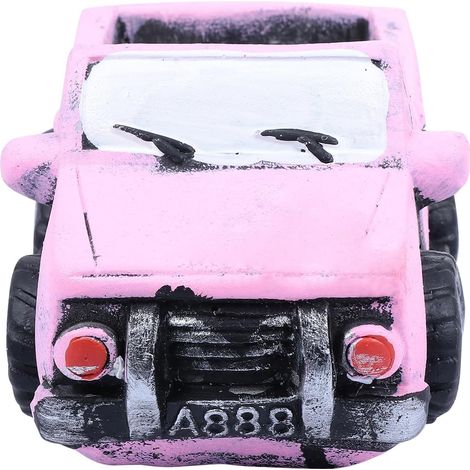Kreativer Sukkulenten Pflanztopf aus Zement im Retro Auto (1/5)