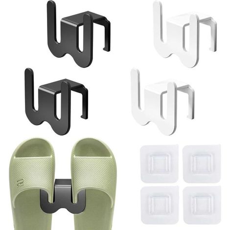 Pièces Porte-chaussures Muraux, étagère à Chaussure à Suspendre, Organisateur Chaussure, Support Chaussures Gain de Place, pour Entrée, Salon, Salle de Bain, Balcon, Couloir (1/4)
