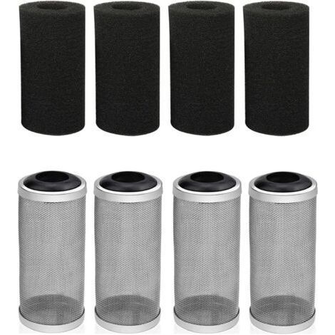 8 Pcs 16mm Garde de Filtre Maille, Garde de Filtre D'aquarium, Filtre de Filet D'aquarium, Garde de Filtre pour Bassins de Carpes Koï, Systèmes de Traitement des Eaux Usées (1/5)