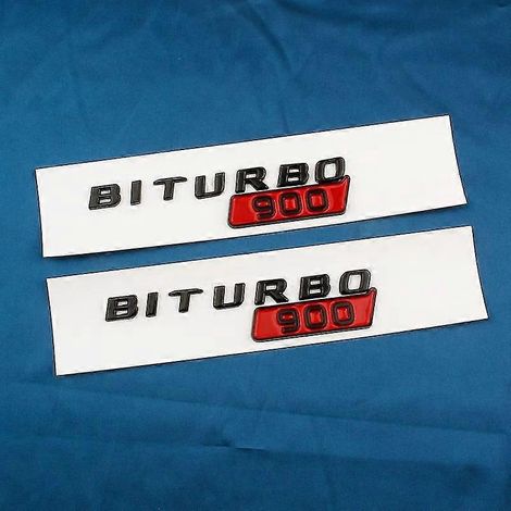 ABS BITURBO 700 800 900 Logo Seitenkotflügel Kofferraum Karosserie Emblem Aufkleber für Mercedes-Benz Brabus G-Klasse G700 G800 G900 W463--F