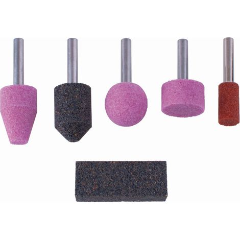 Wolfcraft Schleifkörper-Set Schaft Ø 6 mm für Keramik Bohrmaschinenaufsätze