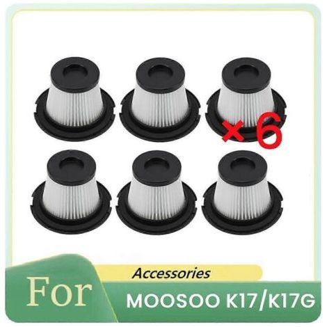 Lot de 6 filtres HEPA pour balayeuse K17 - Accessoires et pièces détachées (1/4)