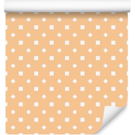 Papier peint à pois crème, détails nets pour salon et chambre 50x1000 cm (1/5)