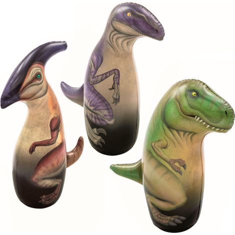 Sac de frappe dinosaure - Bestway - 102x30 cm - Vert - PVC - 290 g - Taille L - Lumière intégrée (1/4)