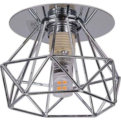 Plafonnier chrome rond cage filaire 1xG9 40W Candellux (1/3)