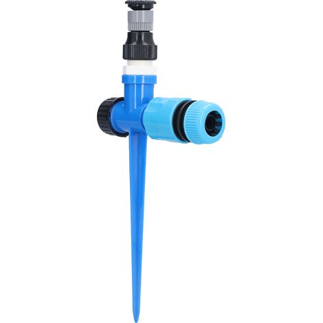 Arroseur de pelouse 1/2 po, pulvérisateur d'irrigation rotatif à 360° réglable avec piquet de sol pour arbres fruitiers, arbustes et serres (1/5)