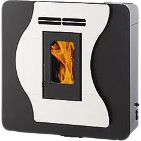 Interstoves – Poêle à granulés étanche mural 6 kW – Installation murale pour gain de place – Flamme Verte 7 étoiles – Surface de chauffe jusqu'à 100 m²