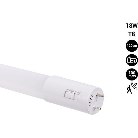 Tubo LED 120cm T8 Con Sensor De Movimiento Microondas - 18W