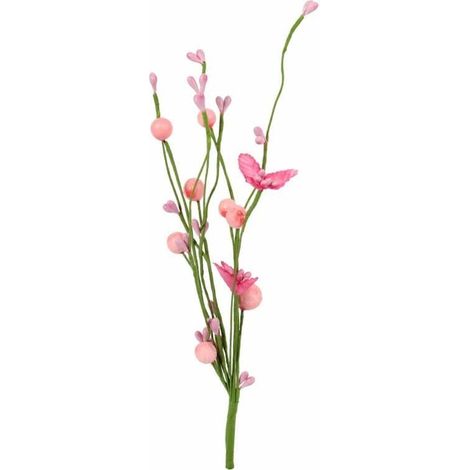 Ramo con palline rosa, 30 cm (1/3)