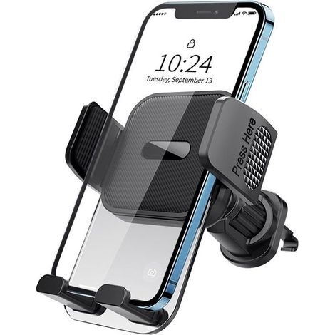 Auto-Handyhalterung, 360 Grad drehbare Handyhalterung für Lüftungsschlitze im Auto, GPS-kompatibel mit Smartphones (iPhone, Android) (1/5)