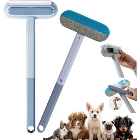 Brosse Anti-Peluche Animal - 1 pièce, Brosse Anti-Peluche Animal 4 en 1 Long Manche - Canapé/Vêtement (1/5)