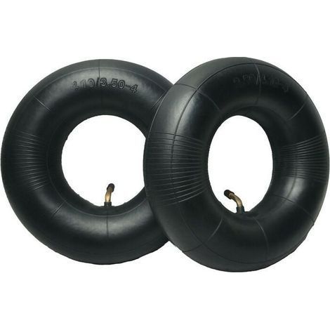 2 pièces pneus tubulaires série 4.10/3.50-4 pouces pour diable, chariot, charrette à bras, chariot de jardin, tondeuse à gazon, tube de remplacement 4.10-4