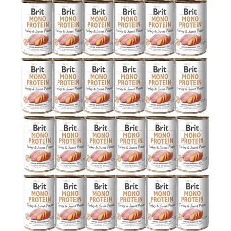 BRIT MONO PROTÉINE : DINDE ET PATATE DOUCE 400 G IMPORT-54096 (1/2)
