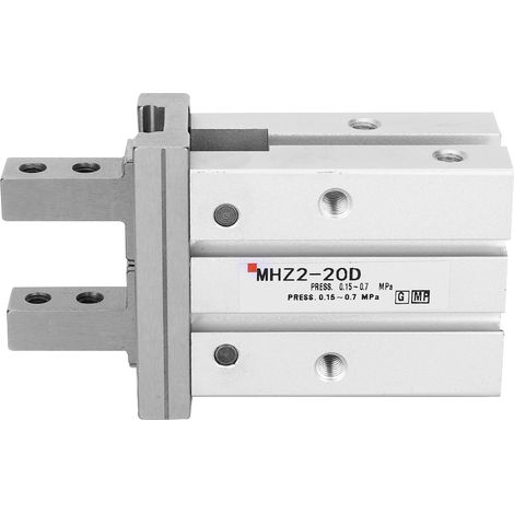 MHZ2-20D Vérin pneumatique à doigts double effet 10mm alésage, corps en alliage d'aluminium, vérin pneumatique à action double (1/5)