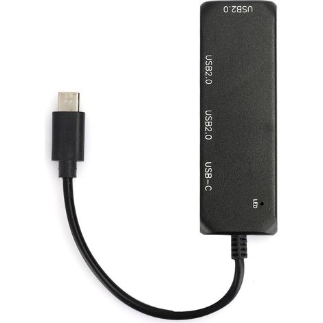 Hub USB 4 Ports Multiprise Adaptateur Ultra Rapide Ordinateur PC Type C 2.0 (1/5)