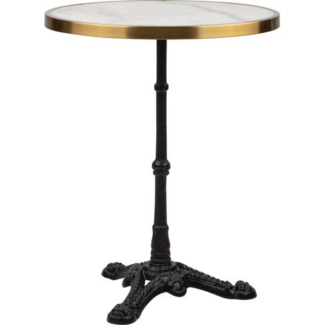 Blumfeldt Patras Lux Mesa de bistró Trípode Mesa de mármol Ø: 57,5 cm Alto: 72 cm