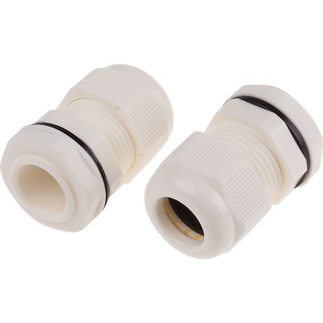 Presse-étoupe M20 en Nylon 66 pour câble de 10mm à 14mm, avec contre-écrous, IP68 ( Prix pour Paquet de 10 )