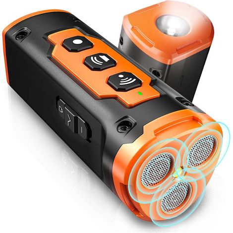 Répulsif à ultrasons pour chiens, dispositif anti-aboiements, lampe torche, appareil de dressage canin haute puissance à trois électrodes (1/5)