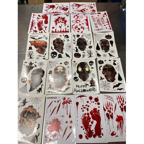 Set di adesivi di Halloween, 18 fogli (1/5)