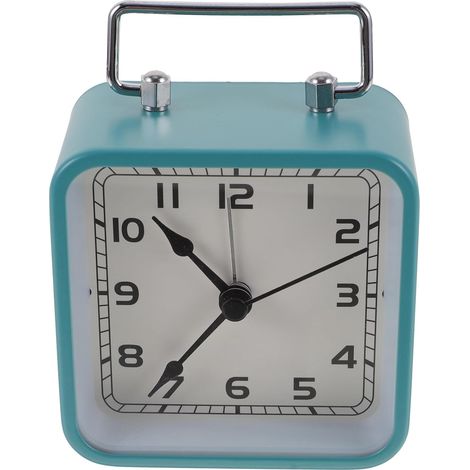 Réveil Silencieux Design en Métal Quartz pour Garçon et Filles (1/5)