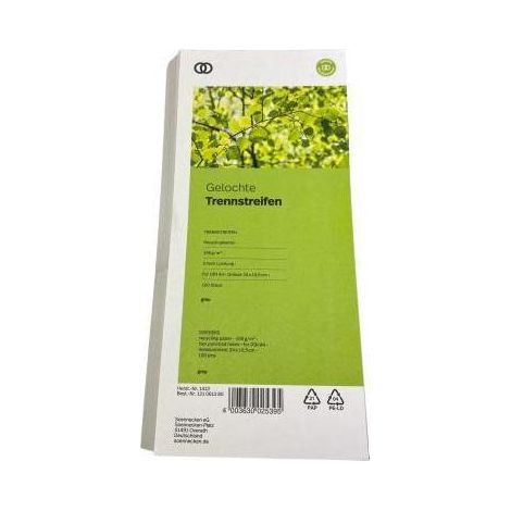 Soennecken Trennstreifen oeco 1413 10,5x24cm grau 100St. (1/4)