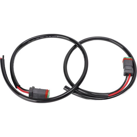 2 faisceaux de câbles pour barre lumineuse 50cm/19.7in, robuste et fiable, connecteur compact remplaçable pour bateaux 750V (1/5)