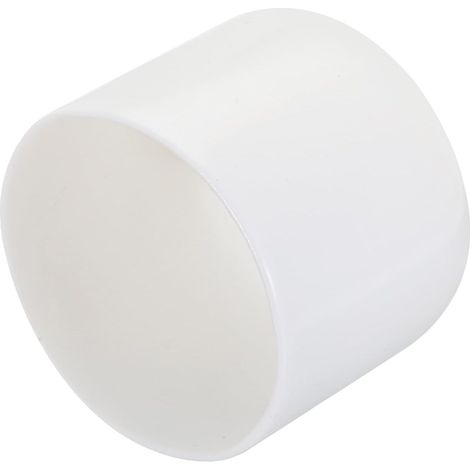 4Pcs Embouts en Caoutchouc de 40mm de Diamètre Intérieur pour Tubes Ronds en Vinyle, Capuchon de Boulon, Protecteurs de Filetage, Blancs (1/3)