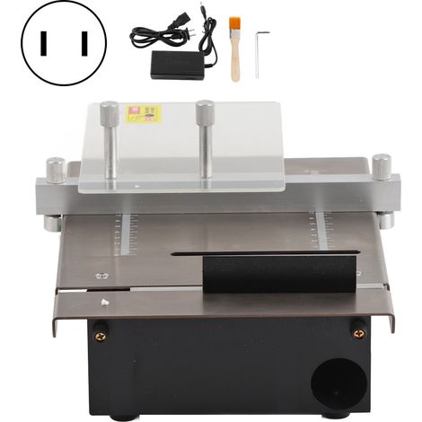 Mini scie circulaire DIY précise réglable électrique découpe outil domestique AC110-240V prise US (1/5)