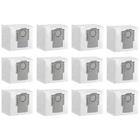 Paquete de 12 bolsas de repuesto para aspiradoras robot Q5+ / Q7+ / Q7 Max+ / S7 Maxv Ultra / G10s / T8 Plus