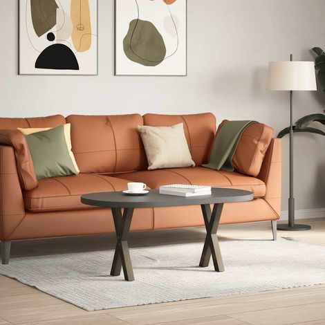 Maison Exclusive - Couchtischbeine X-Form 2 Stk. Naturstahl 28x(4