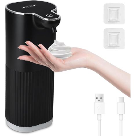 Distributeur Savon Automatique, Distributeur Savon Mousse, Blanc (1/5)