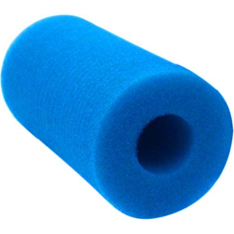 1 Filtre piscine Type A, cartouche mousse réutilisable lavable, éponge nettoyage bleue 10x20cm, pour pompe Intex (1/5)
