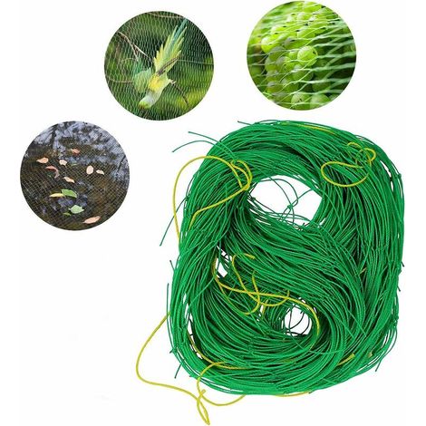 Filet pour plantes - 1,8 m x 2,7 m - Filet de soutien pour jardin, serre de jardin, concombre, tomates, tuteurs pour plantes grimpantes, accessoires de serre, filet de jardin. (1/5)