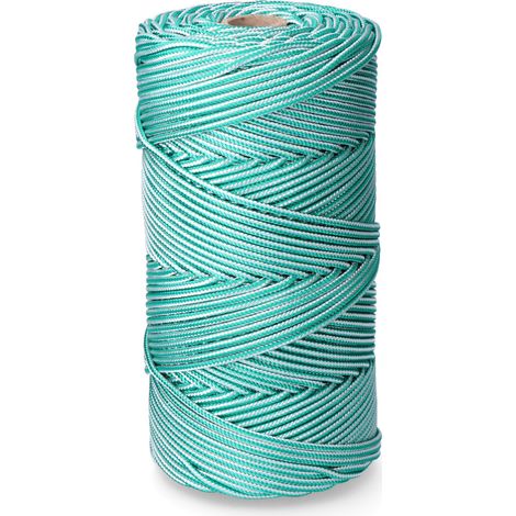 Cordón EDM 87914 Blanco Verde Polipropileno 5 mm x 200 m Trenzado (1/4)