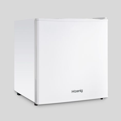 HKoenig fgx480 mini nevera eléctrica con capacidad de 45 litros, con compartimento congelador, 50 w, blanco