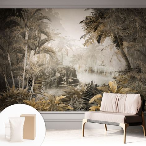 Carta Da Parati - Mural - Con Sala Da Pranzo - Camera Da Letto - Cameretta - Con Colla Gratuita Foresta tropicale 312x219 cm (1/5)