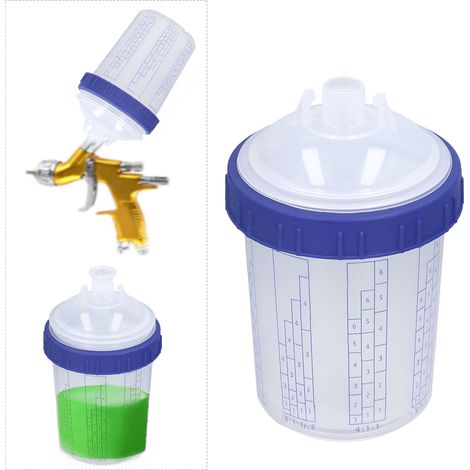 Gobelet jetable de 350 ml pour peinture/revêtement, ne nécessitant aucun lavage, adapté aux pistolets à peinture jetables. (1/5)
