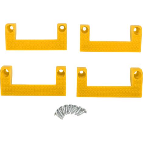 Mètre ruban à pince, largeur 9 cm, facile à installer, support d'outil universel robuste pour établi, ceinture pour ouvriers et charpentiers, jaune (1/5)