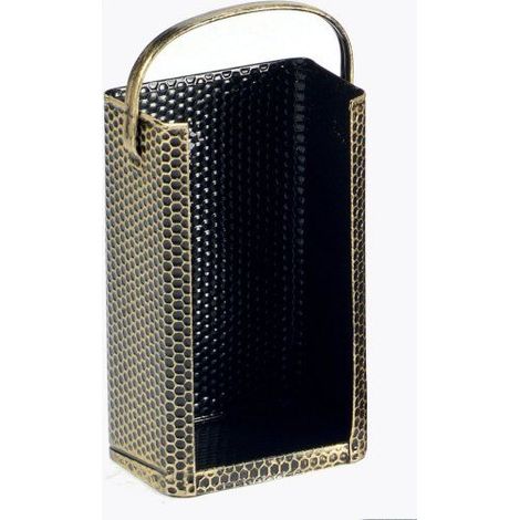 FireFix Briketttrage 20x14x32 cm messing Kaminzubehör Kohlekasten Kohleschütt