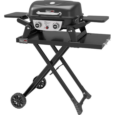 Unser Grilltisch ist mit einem 5-kW-Gasgrill ausgestattet, das eine schnelle Erwärmung und eine präzise Temperaturregelung ermöglicht, um ein effizientes Grillen zu gewährleisten. Der Grill hat eine G (1/5)