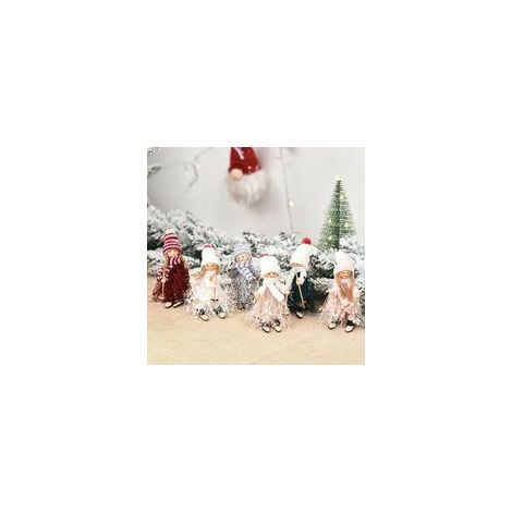 Pendentif ange en peluche pour arbre de Noël, cadeau enfants – (1/3)