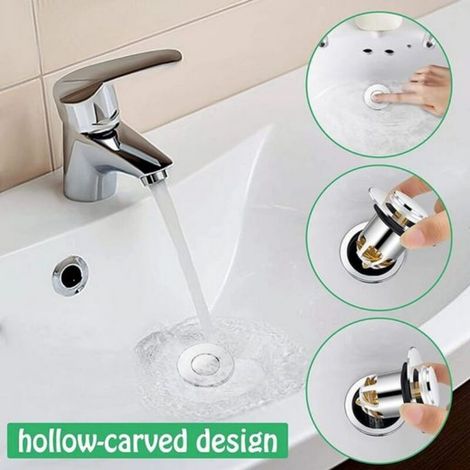 Filtre à noyau à ressort pour évacuation de lavabo en laiton - Anti-rouille et anti-odeur, compatible avec des diamètres de 34-40 mm (1/4)