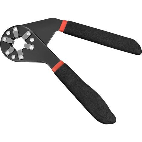 Isolierter verstellbarer Schraubenschlüssel mit Gummigriff, professioneller Maulschlüssel, Ratschen-Kombinationsschlüssel aus Chrom-Vanadium-Stahl, Spannbereich 7–14 mm, rutschfester TPR-Griff (1/5)