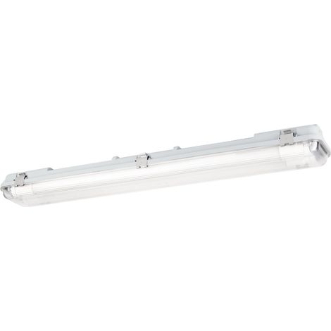 Plafonnier Tube-E, réglette étanche pour garage atelier cave
