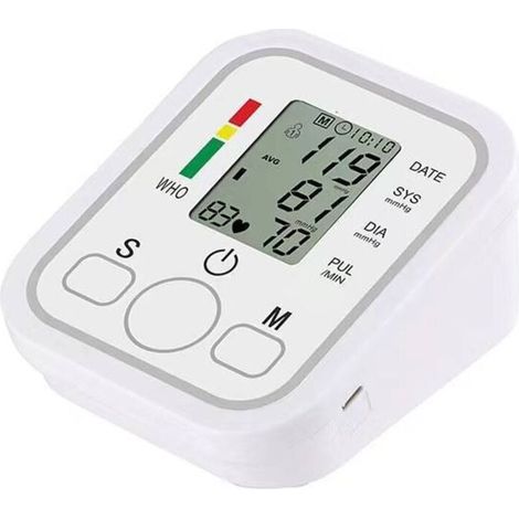 Tensiomètre électronique Portable, Type brassard domestique, sphygmomanomètre avec écran LCD, mesure précise (1/4)