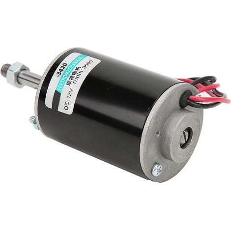 Hochtouriger Permanentmagnetmotor, 12 V/24 V Gleichstrom, kleiner reversibler Motor, variable Drehzahl, 30 W, leiser Betrieb, 12 V, 3500 U/min (1/5)